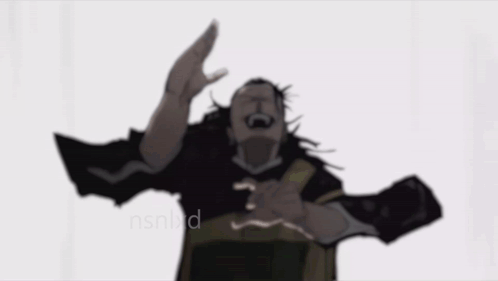 A Drawing Of A Man With A Shirt That Says Pxiu On It GIF