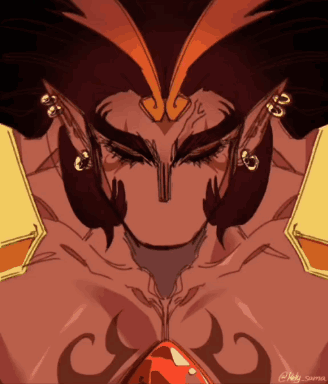 A Drawing Of A Man With A Tattoo On His Chest Has The Name Nelly Written On The Bottom GIF