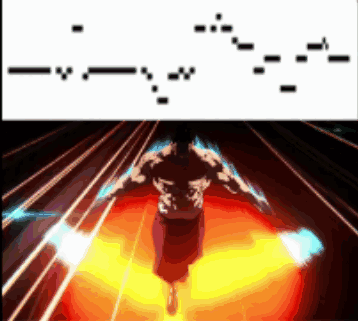 A Drawing Of A Man With Arms Outstretched Next To A Drawing Of A Person With Arms Outstretched GIF