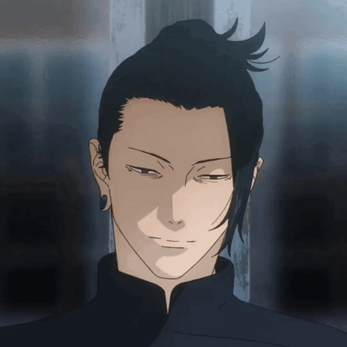 A Drawing Of A Man With Long Black Hair GIF
