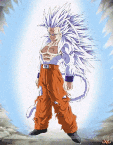 A Drawing Of A Man With Purple Hair And A Belt That Says ' Jc ' On It GIF