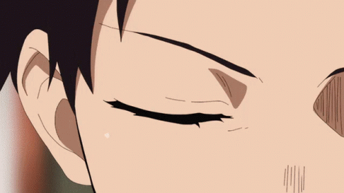 A Drawing Of A Man With Red Eyes And A Thumbs Up GIF