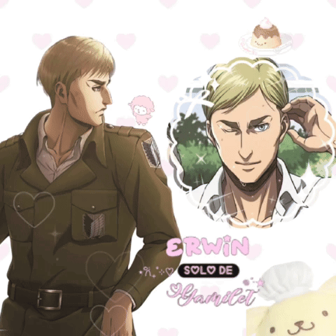 A Drawing Of A Man With The Name Erwin Written On The Bottom GIF