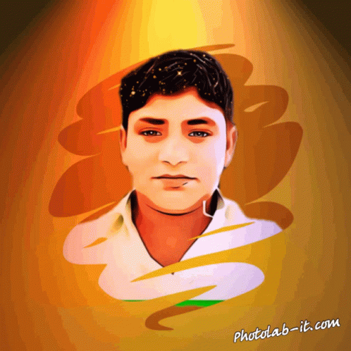 A Drawing Of A Man With The Website Photolab-It.com Written Below It GIF