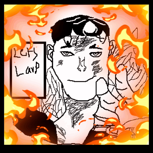 A Drawing Of A Man With The Words Let 'S Land On It GIF