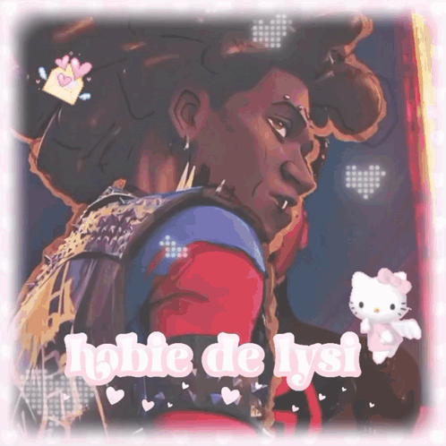 Drawing Of Man With Noble De Lysi Text GIF