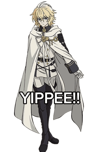 A Drawing Of A Man With The Words Yippee Written On It GIF