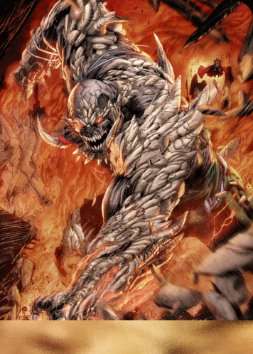 A Drawing Of A Monster That Looks Like A Demon GIF