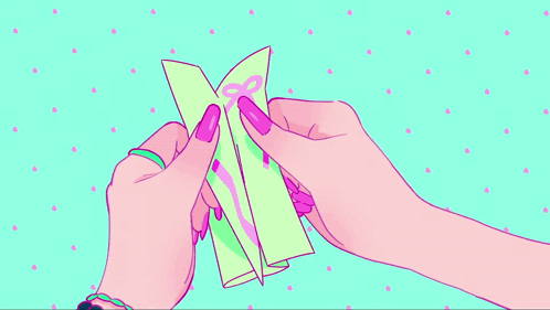 A Drawing Of A Person Holding A Piece Of Paper That Says Do You Love Me GIF