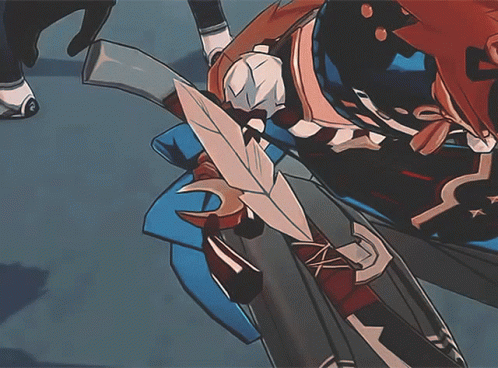 A Drawing Of A Person Holding A Sword With A Feather On It GIF