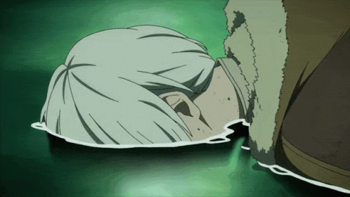 A Drawing Of A Person Laying On The Ground GIF