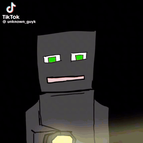 A Drawing Of A Person 'S Face Is Surrounded By Flames And Says Tiktok On The Bottom GIF