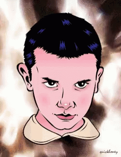 A Drawing Of A Person 'S Face With The Name Quickbounty Written On The Bottom GIF