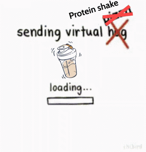A Drawing Of A Person Sending A Virtual Hug GIF