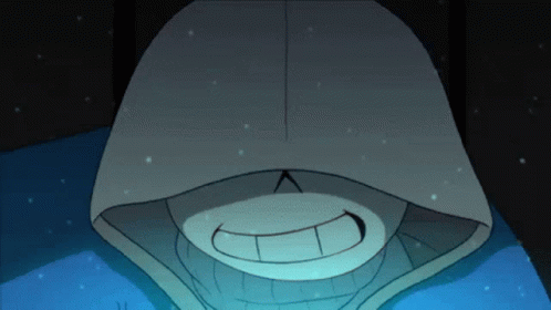 A Drawing Of A Person Wearing A Hoodie With A Smile On His Face GIF