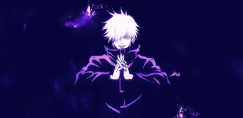 A Drawing Of A Person With A Blue Background And A Blue Ball In The Background GIF