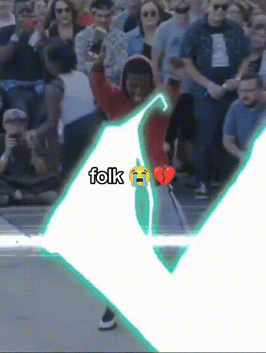 A Drawing Of A Person With A Broken Heart And The Word Folk On The Bottom GIF