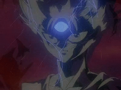 A Drawing Of A Person With A Third Eye GIF