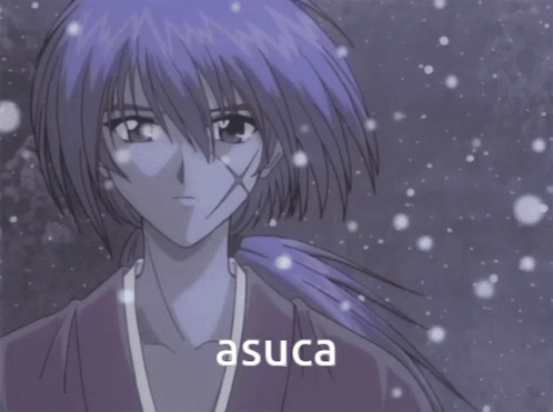A Drawing Of A Person With The Name Asuca On It GIF
