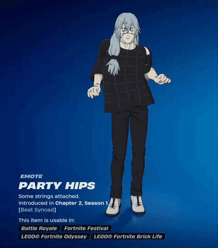 A Drawing Of A Person With The Word Party Hips On The Top GIF