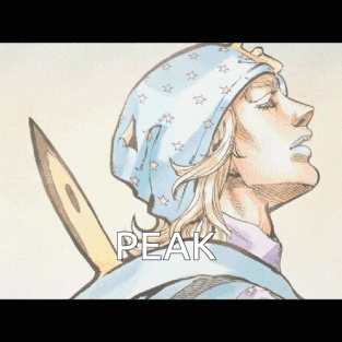 A Drawing Of A Person With The Word Peak Written On It GIF
