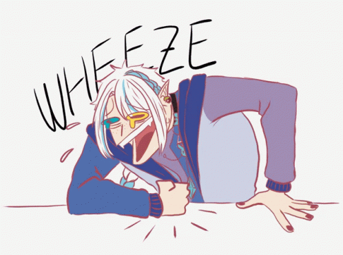 A Drawing Of A Person With The Word Whieeze Written On The Bottom GIF