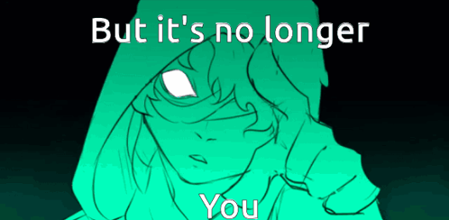 a drawing of a person with the words but it 's no longer you on the bottom