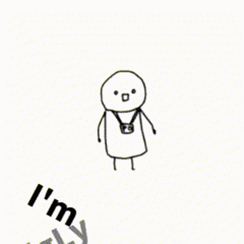 A Drawing Of A Person With The Words " I 'M Ugly " GIF