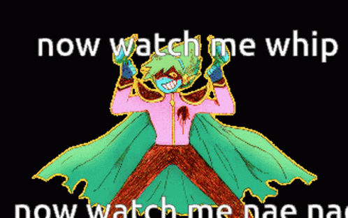 A Drawing Of A Person With The Words Now Watch Me Whip Below It GIF