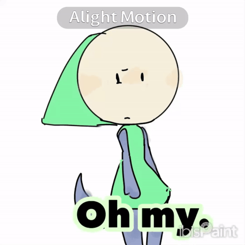 A Drawing Of A Person With The Words " Oh My " On The Bottom GIF