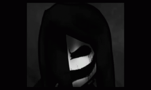 A Drawing Of A Person With Wings And A Mask On Their Face GIF