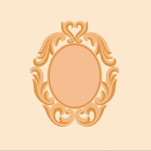 A Drawing Of A Picture Frame With The Letter S2 In The Center GIF