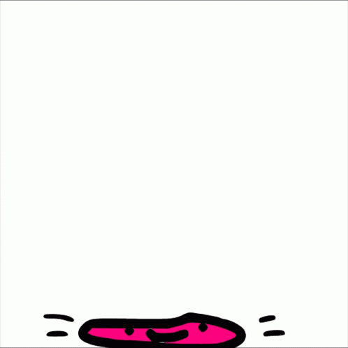 A Drawing Of A Pink Smiley Face With The Word Boing Written Above It GIF