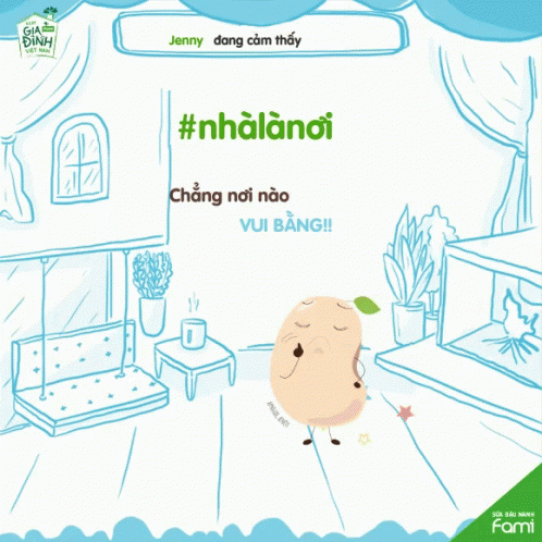 a drawing of a potato with a leaf on its head and the words #nhalanoi