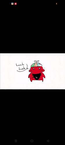 A Drawing Of A Red Cartoon Character With A Colorful Hat And The Words " Awk Tuah " GIF