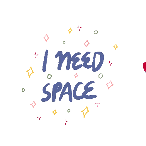 a drawing of a rocket with the words " i need space "