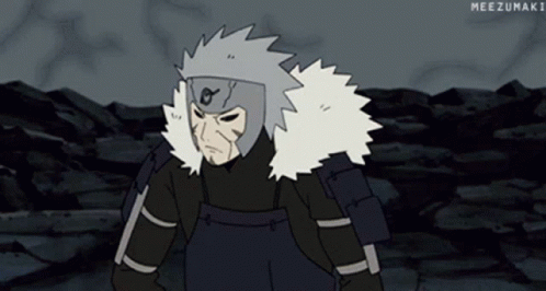 A Drawing Of A Samurai With The Name Meezumaki On The Bottom Right GIF
