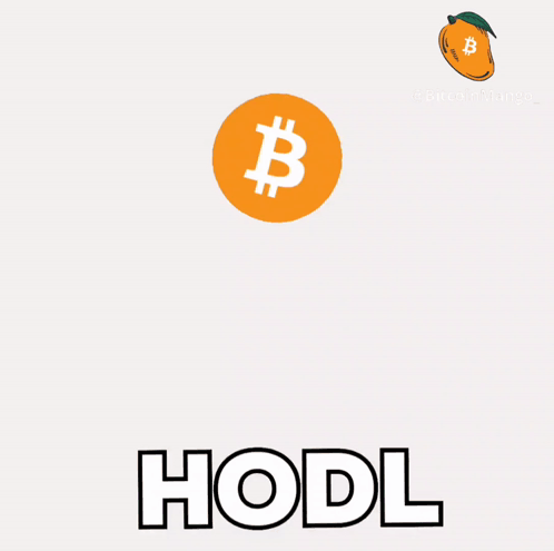 a drawing of a scale with a bitcoin on it and the word hodl below it