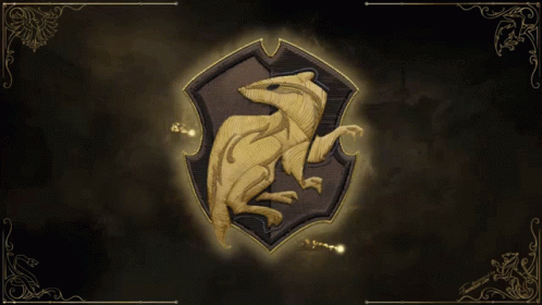 A Drawing Of A Shield With A Lion On It GIF