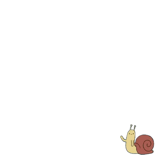 a drawing of a snail with a red shell