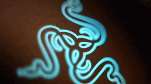 A Drawing Of A Snake With The Word Razer Written On It GIF