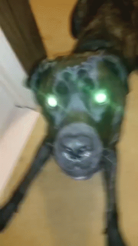 A Drawing Of A Spider With Glowing Eyes GIF