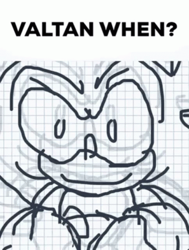 A Drawing Of A Spider With The Words " Valtan When " Written Below It GIF