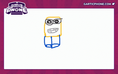 A Drawing Of A Spongebob Squarepants Character Is On A Gartic Phone Website GIF