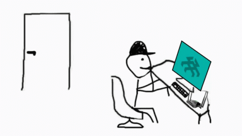 Stick Figure With Are Ya Winning Son Text GIF