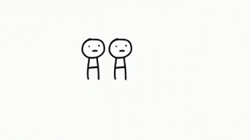 A Drawing Of A Stick Figure With The Words Get Out Written On It GIF