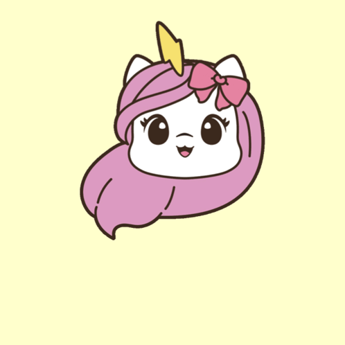 A Drawing Of A Unicorn And The Words Brave Unicorn GIF