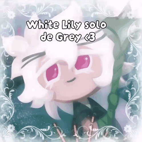 A Drawing Of A White Lily Solo De Grey GIF