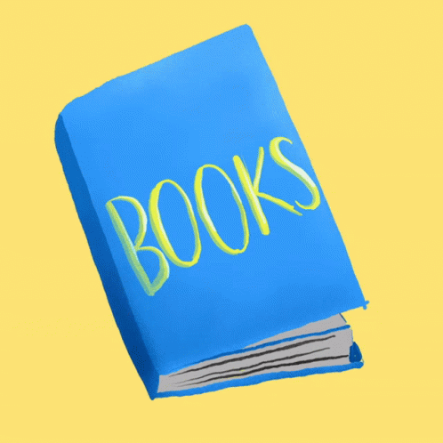 A Drawing Of An Open Book With A Speech Bubble That Says " Are Freedom " GIF