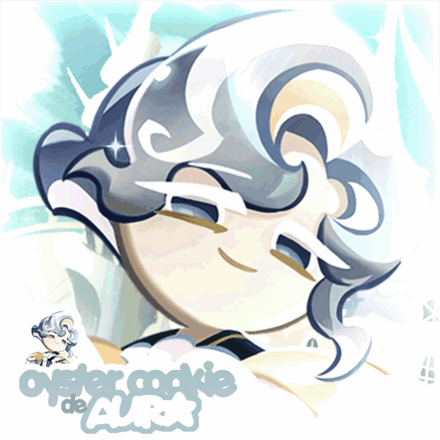 A Drawing Of An Oyster Cookie With The Words Oyster Cookie De Aura Written Below It GIF